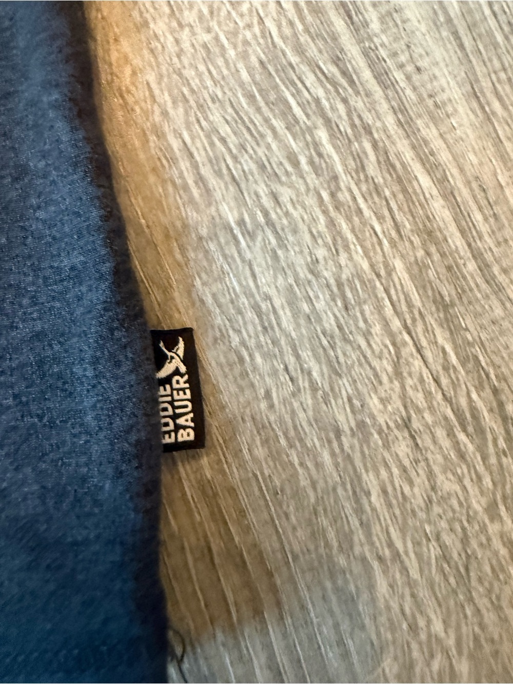 Eddie Bauer Gorpcore Funnel Neck Long Sleeve Pullover Charcoal Gray Thumbholes - Picture 8 of 11
